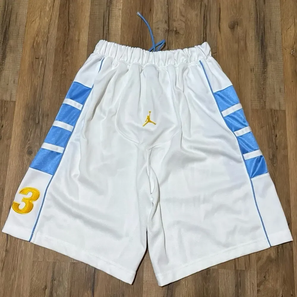 2004 Air Jordan 23 Cat Scratch White UNC Blue 117717-103 Shorts